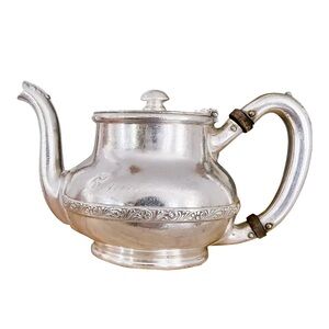 RARE 1890-1900 ANTIQUE Silver Tea Pot from passenger steamship